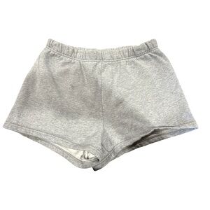 Aritzia TNA Cozy Sweatfleece Perfect Hi-rise Mini Short Gray Small